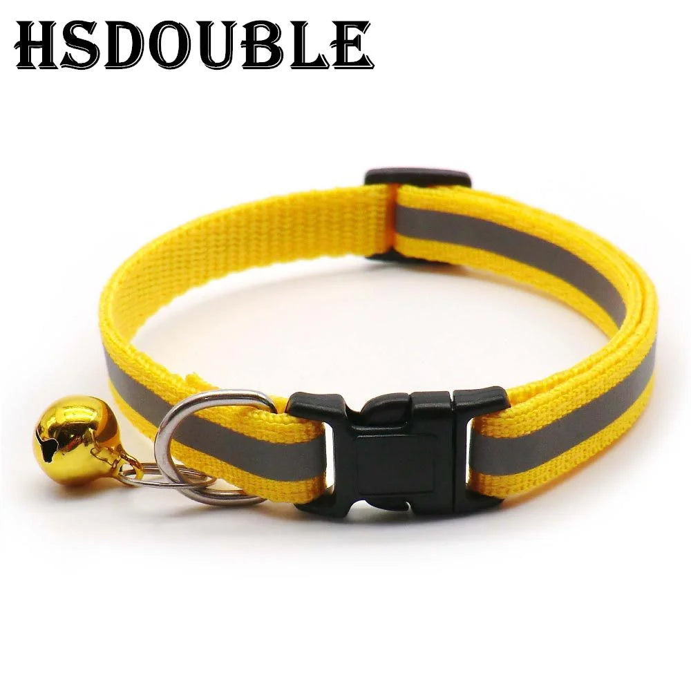 Reflective Cat & Small Dog Collars with Bells