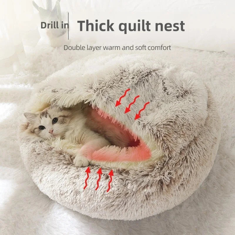Plush Autumn & Winter Pet Bed