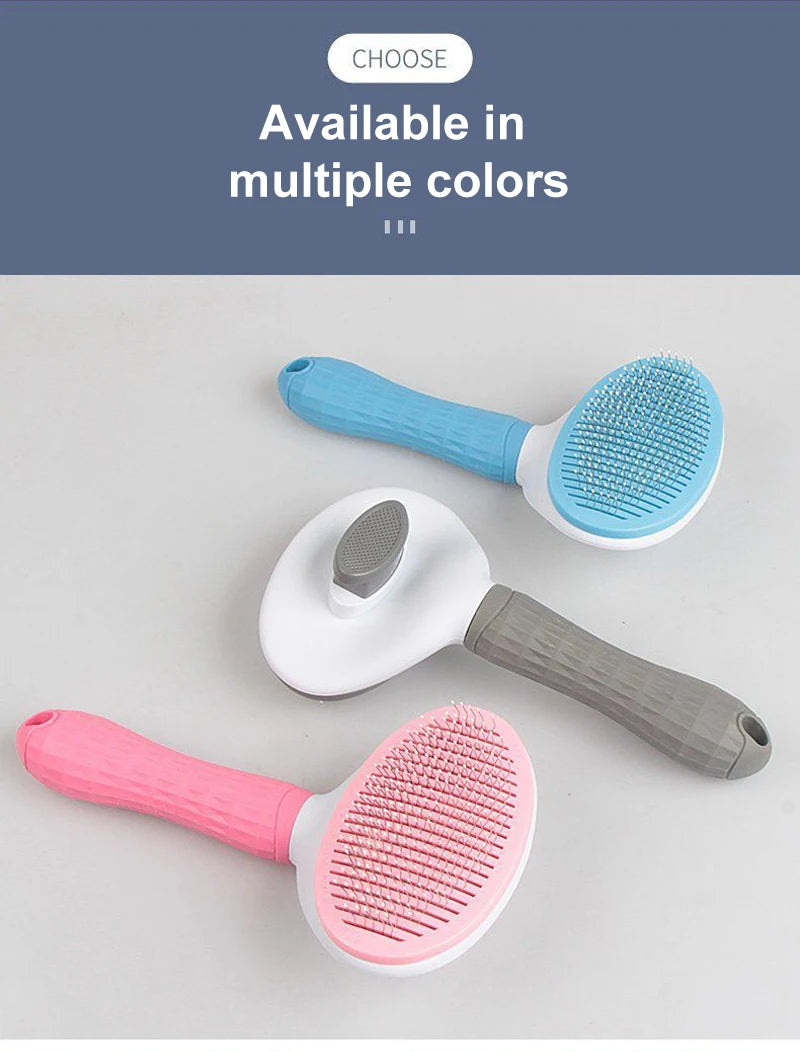 Pet Hair Remover Grooming Brush – Dogs & Cats