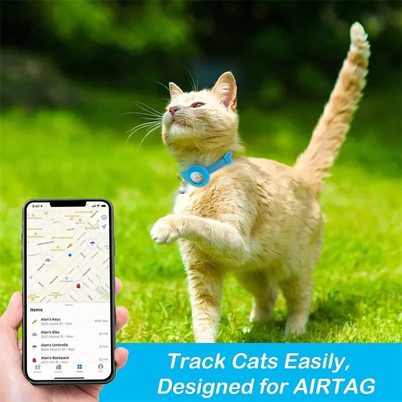 Cat Collar with Airtag & Bell