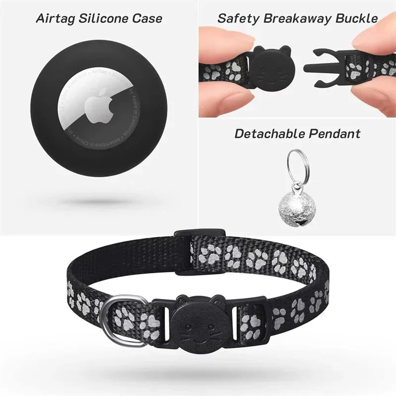 Cat Collar with Airtag & Bell