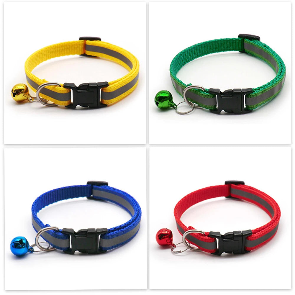 Reflective Cat & Small Dog Collars with Bells
