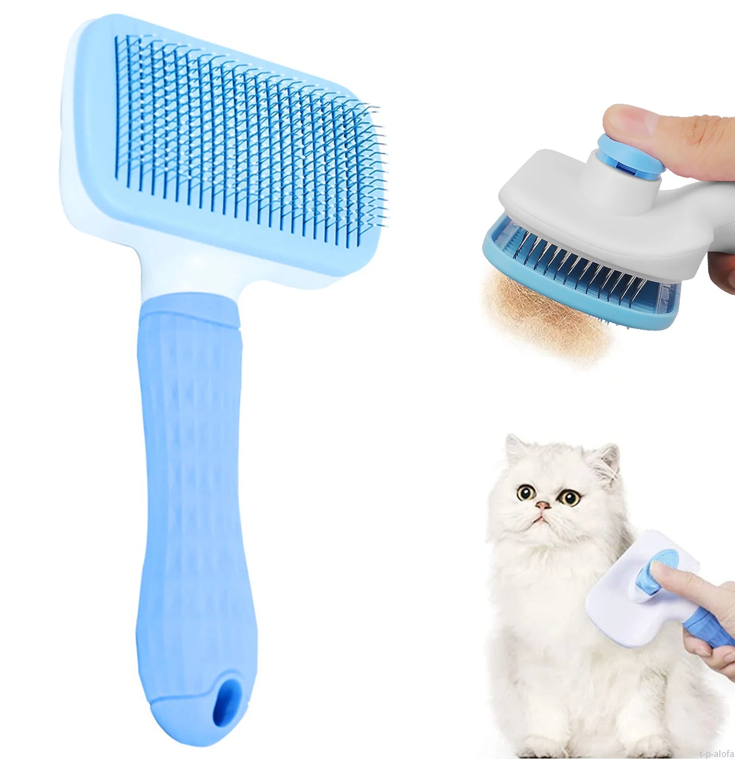 Pet Hair Remover Grooming Brush – Dogs & Cats