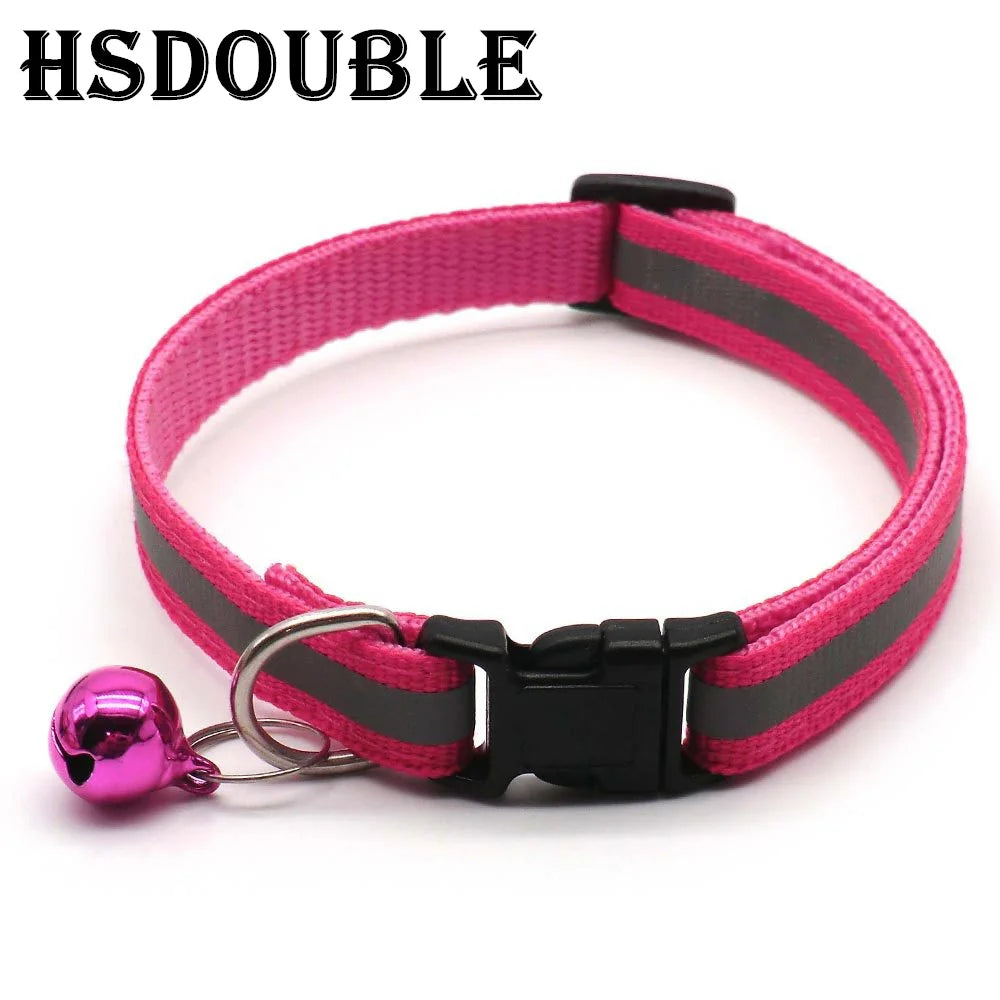 Reflective Cat & Small Dog Collars with Bells