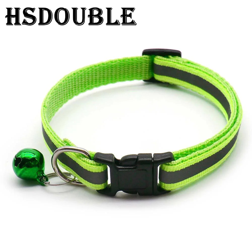Reflective Cat & Small Dog Collars with Bells