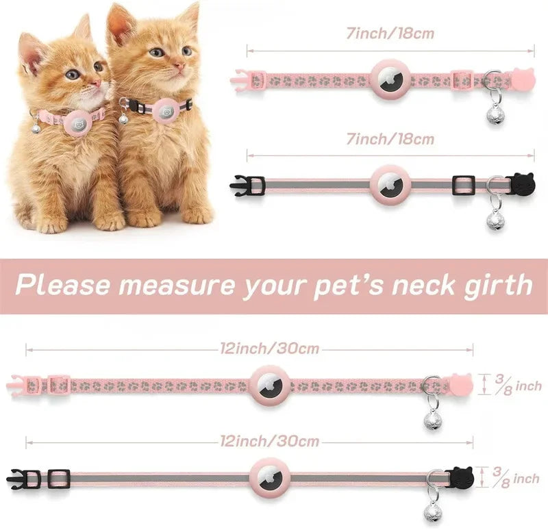 Cat Collar with Airtag & Bell