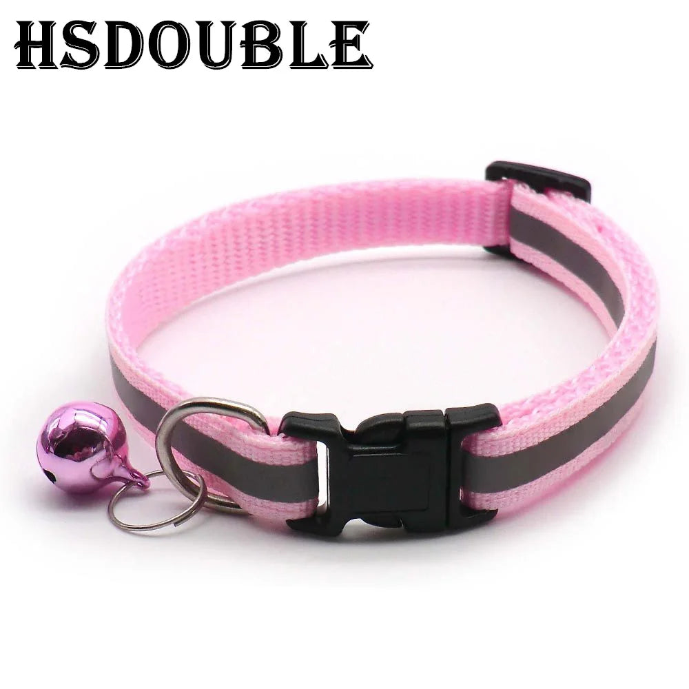 Reflective Cat & Small Dog Collars with Bells