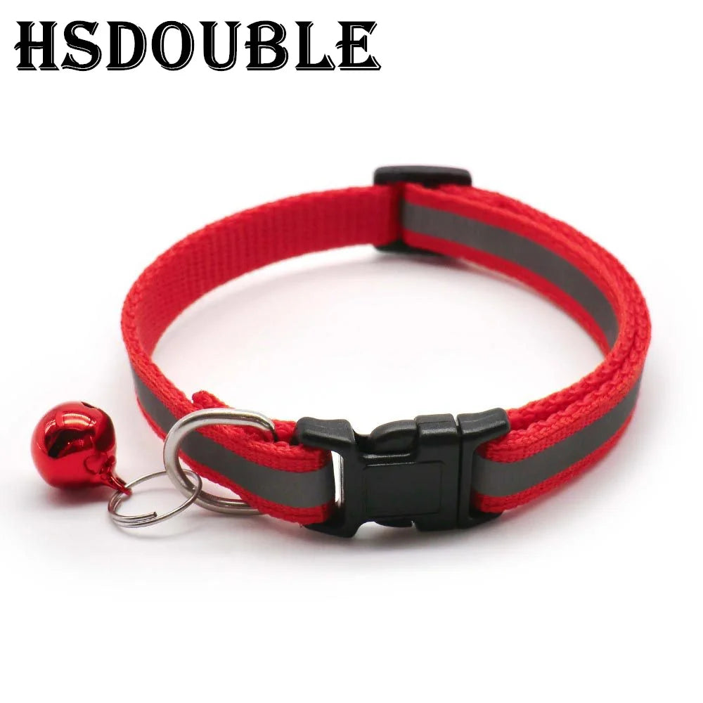 Reflective Cat & Small Dog Collars with Bells