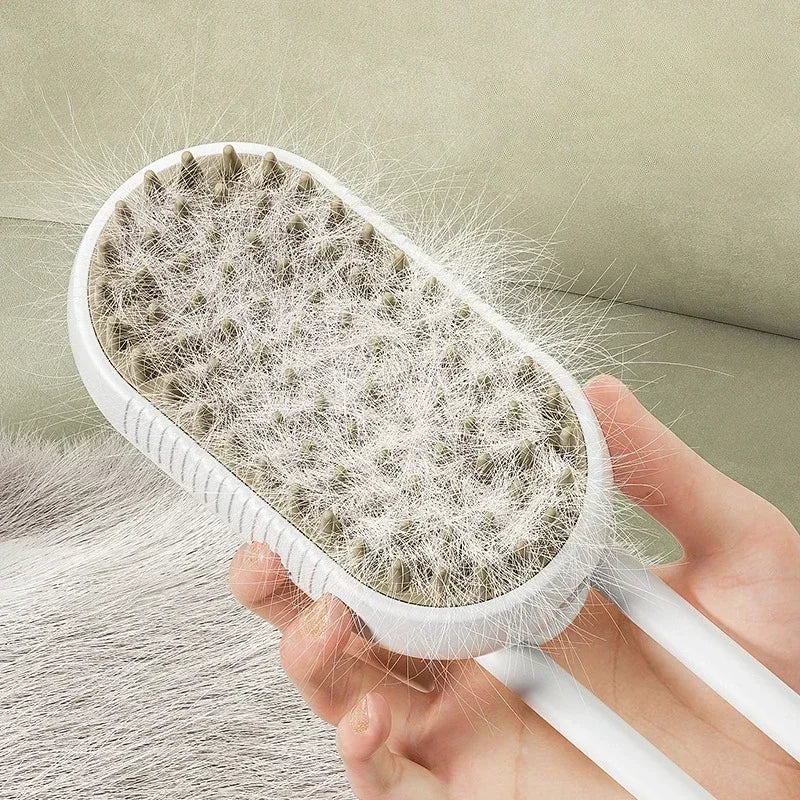 3-in-1 Steam Pet Grooming Brush