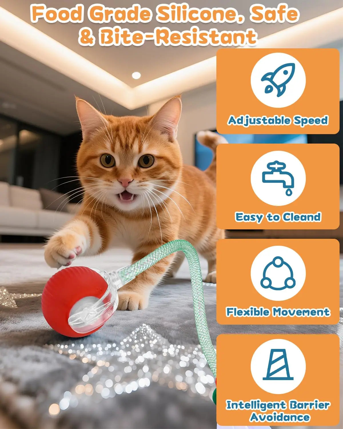 Automatic Rolling Cat Ball Toy