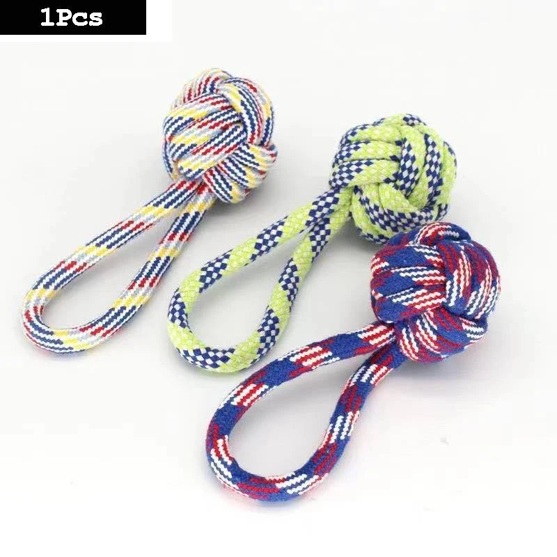 1PC Dog Toy Carrot Knot Rope