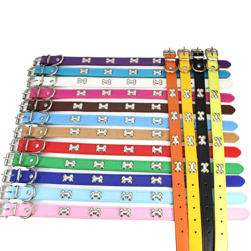Durable Leather Dog & Cat Collar