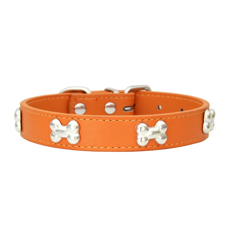 Durable Leather Dog & Cat Collar