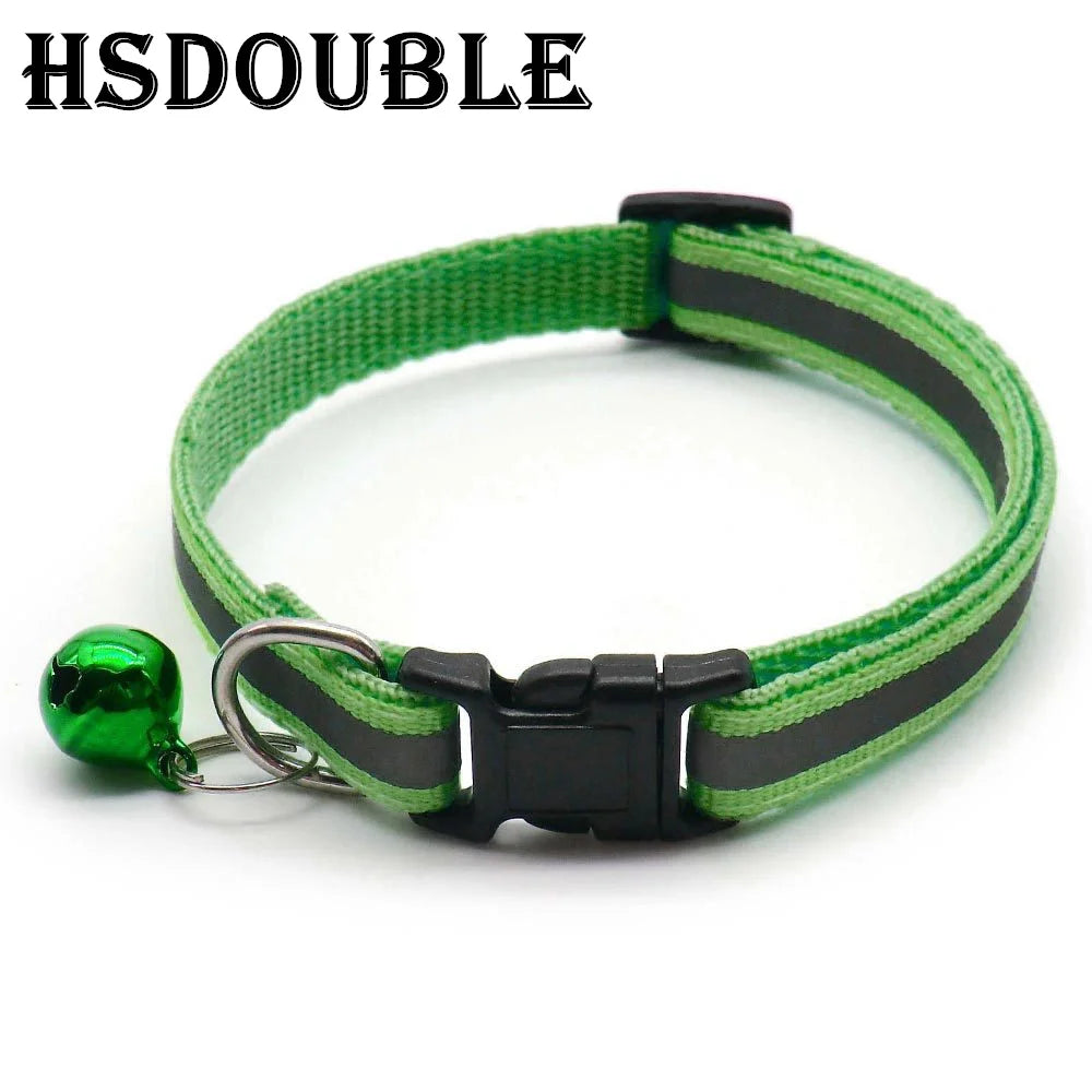 Reflective Cat & Small Dog Collars with Bells