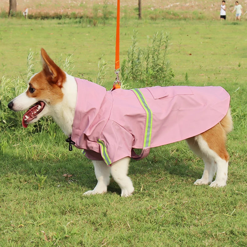 Large Dog Waterproof Raincoat