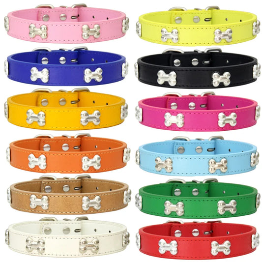 Durable Leather Dog & Cat Collar