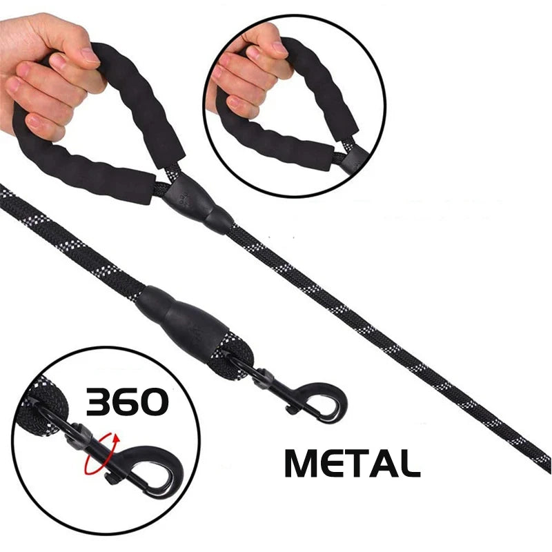 Reflective Padded Dog Leash