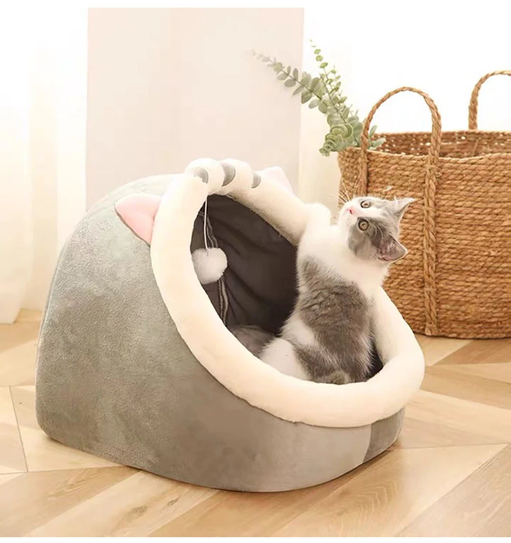 Cartoon Foldable Cat & Small Dog Bed