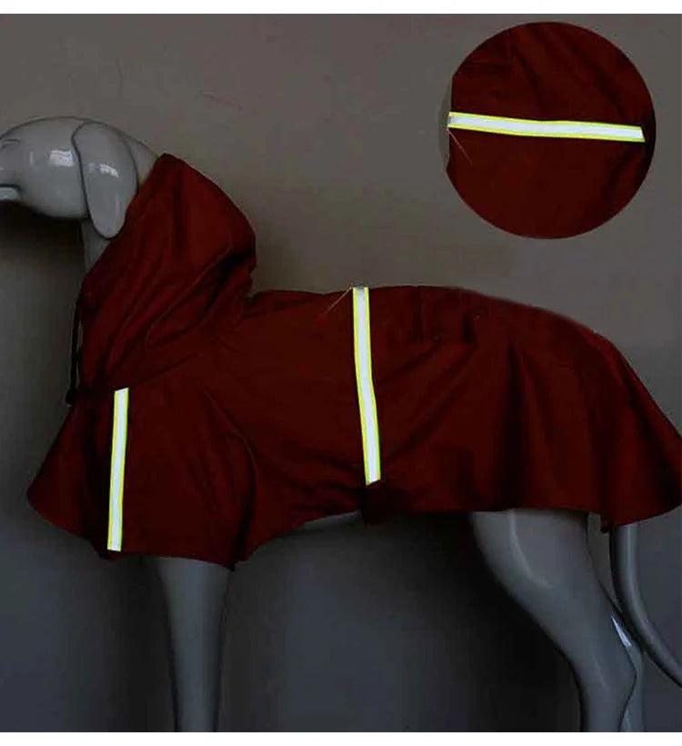 Large Dog Waterproof Raincoat