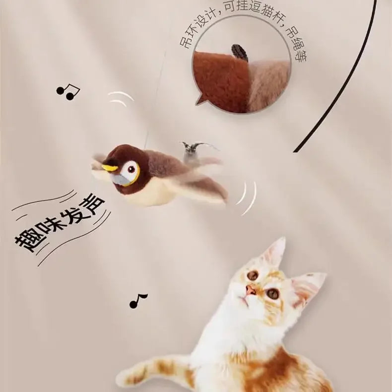Electric Catnip Pat Bird Toy