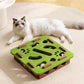Pet Cat Puzzle Maze Holes Toys Felt Box With Bell Ball.