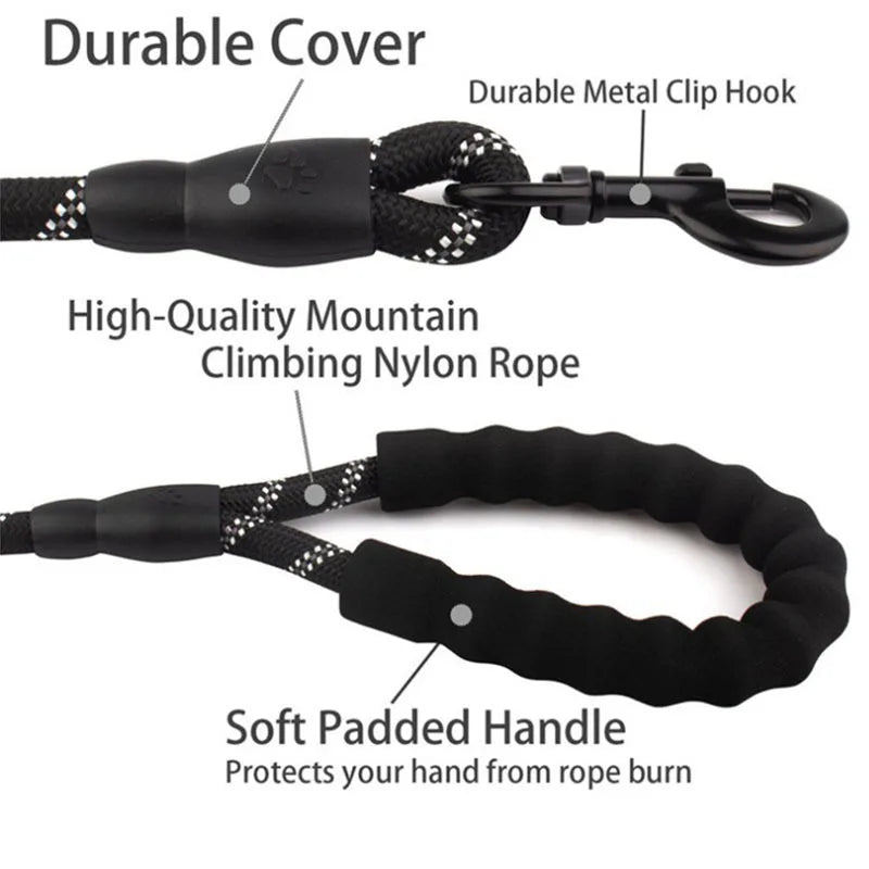 Reflective Padded Dog Leash