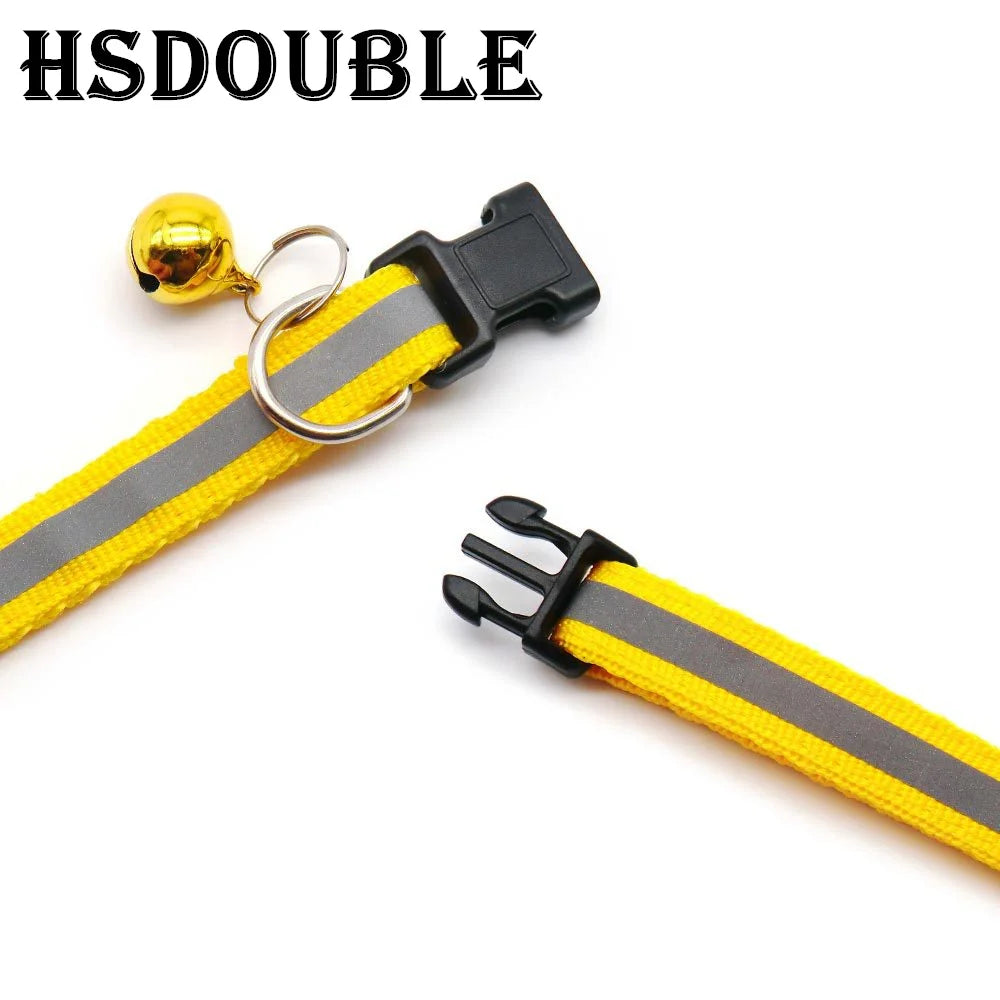 Reflective Cat & Small Dog Collars with Bells