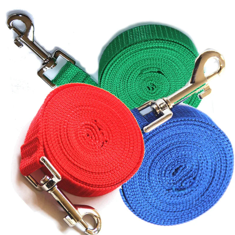 Solid Nylon Dog Leash for Large Dogs