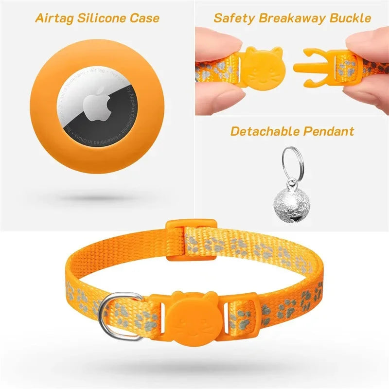 Cat Collar with Airtag & Bell
