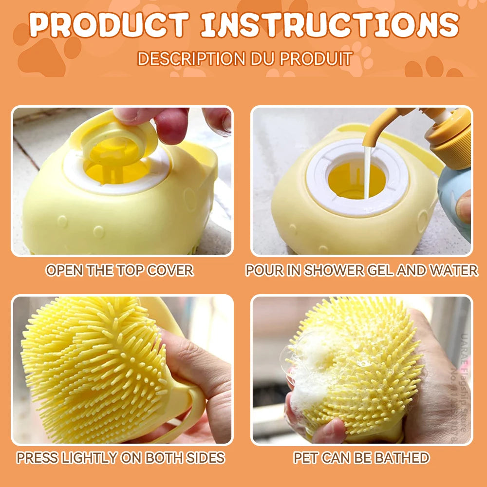 Dog Bathing Brush Pet Massage