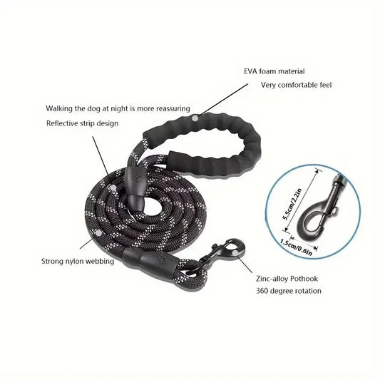 Reflective Padded Dog Leash