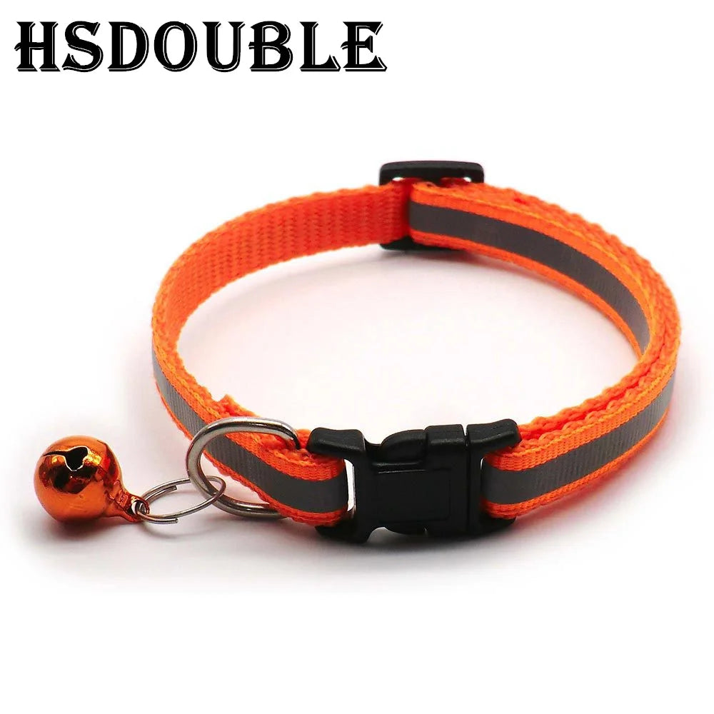 Reflective Cat & Small Dog Collars with Bells