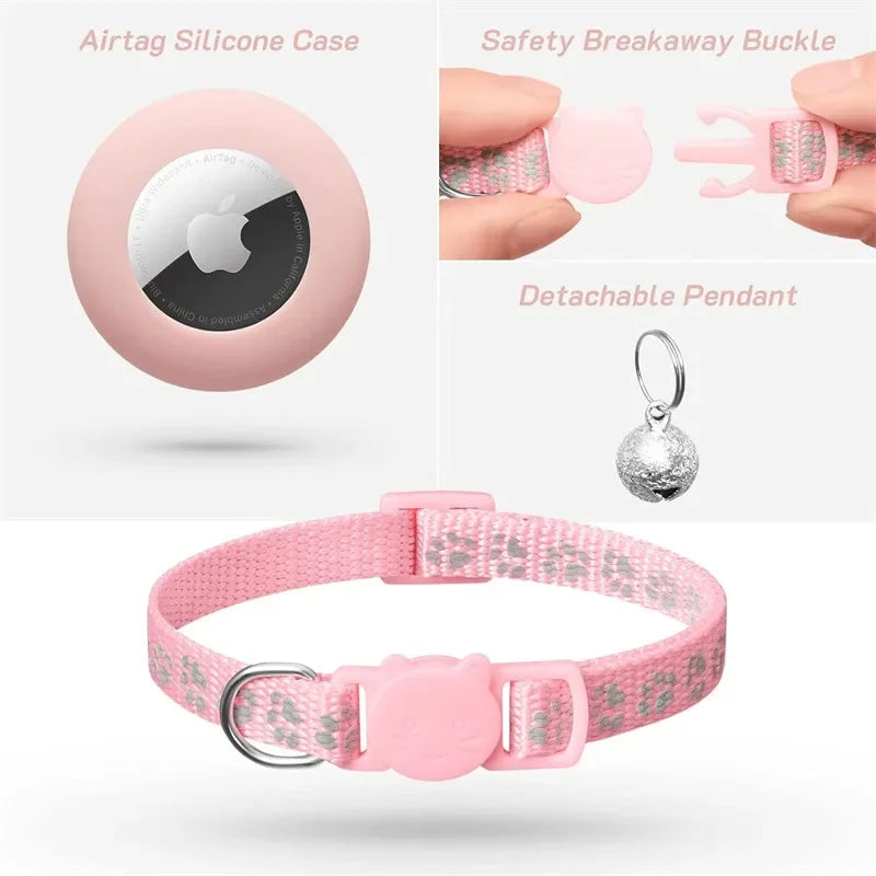 Cat Collar with Airtag & Bell