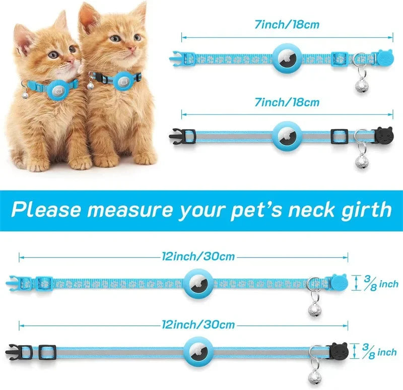 Cat Collar with Airtag & Bell