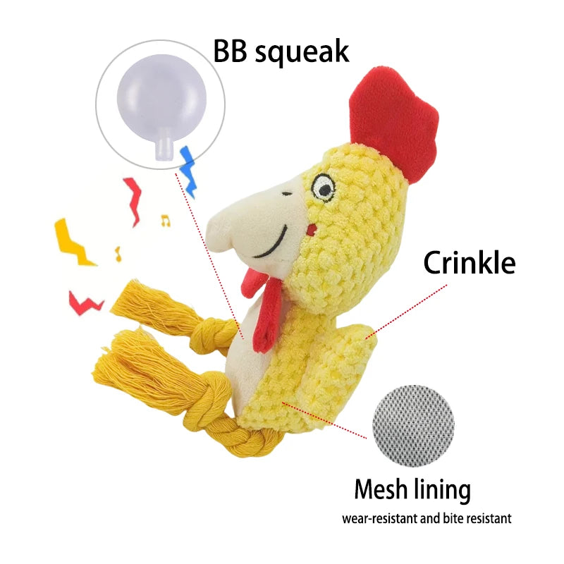 Indestructible Plush Dog Chew Toy