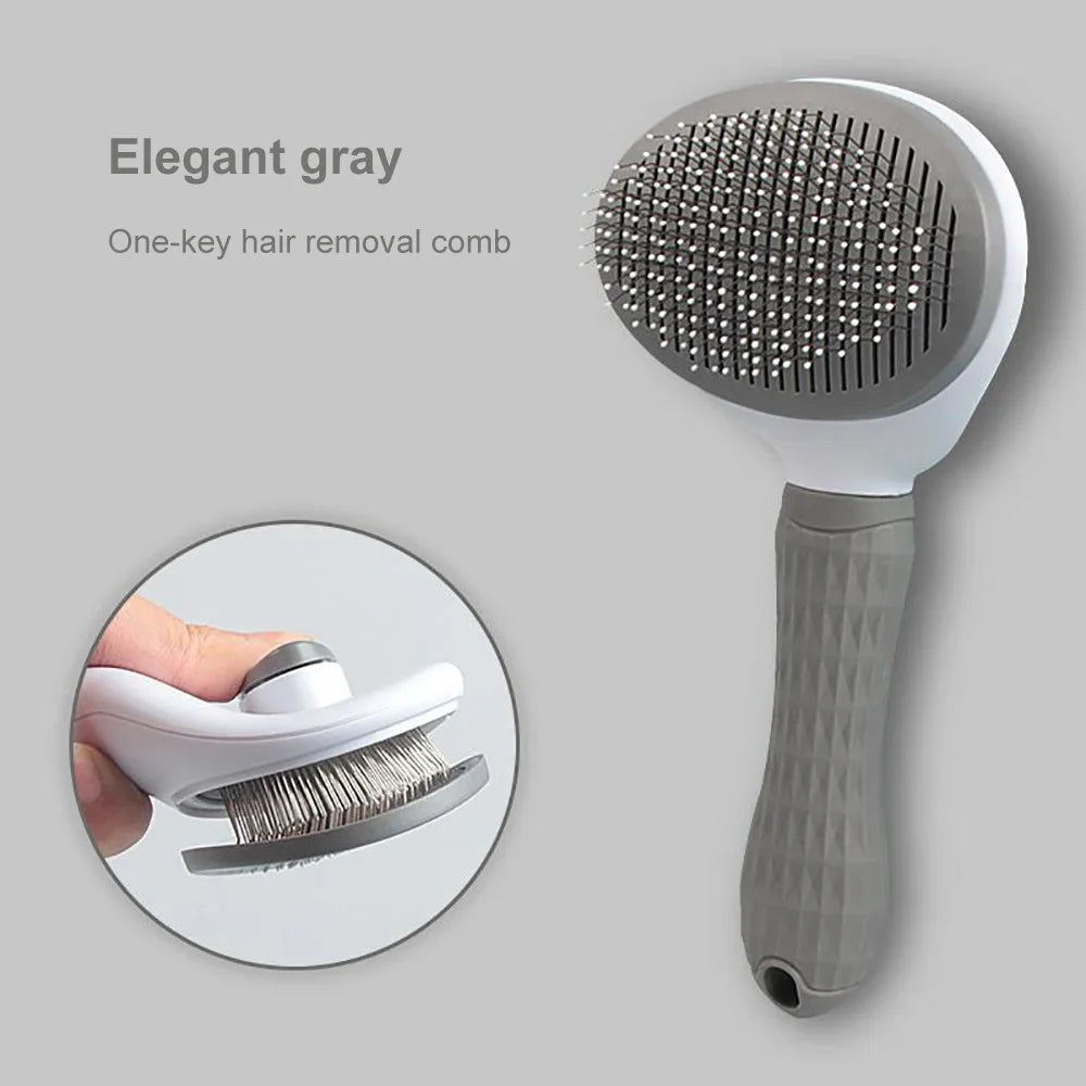 Pet Hair Remover Grooming Brush – Dogs & Cats