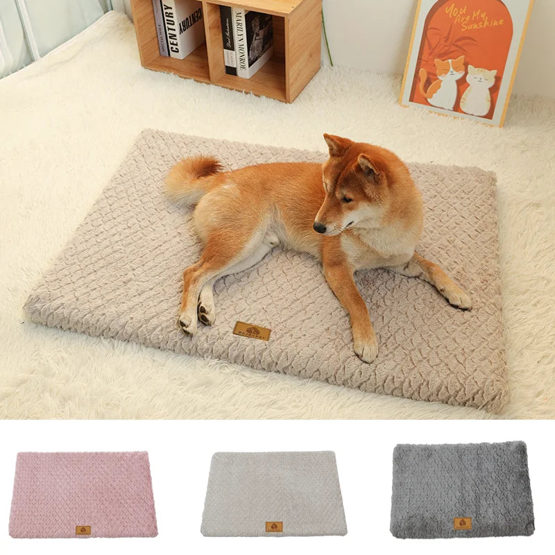 Orthopedic Foam Dog Bed with Faux Fur Cover