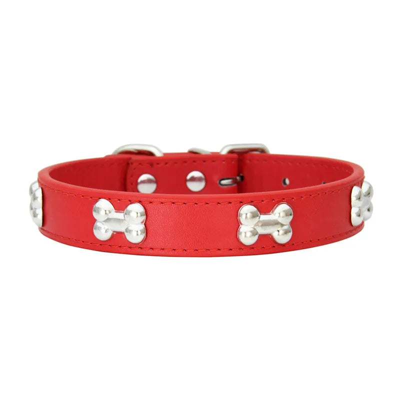 Durable Leather Dog & Cat Collar