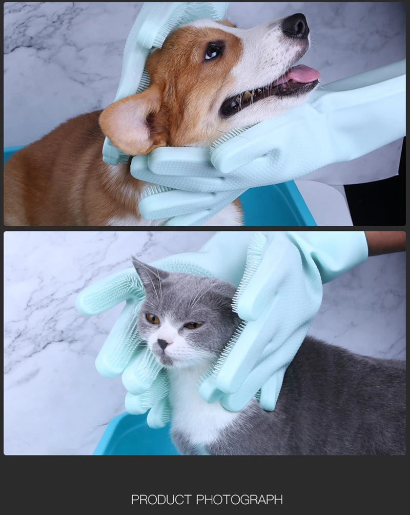 Pet Grooming & Hair Removal Gloves