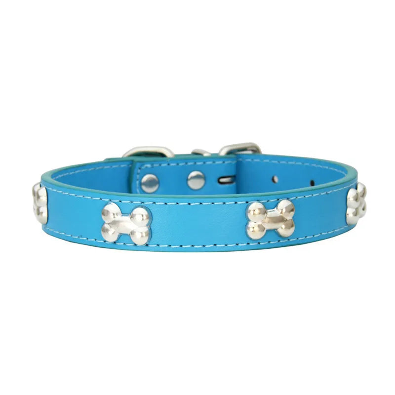 Durable Leather Dog & Cat Collar