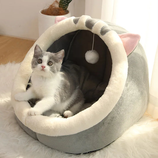 Cartoon Foldable Cat & Small Dog Bed