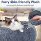 Round Plush Pet Bed for Dogs & Cats