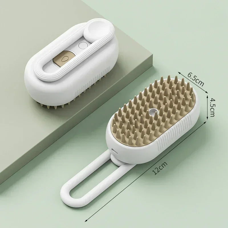 3-in-1 Steam Pet Grooming Brush