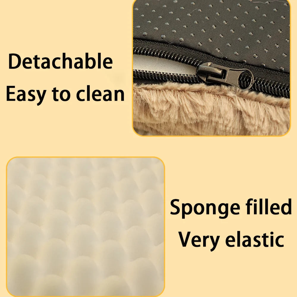 Orthopedic Foam Dog Bed with Faux Fur Cover