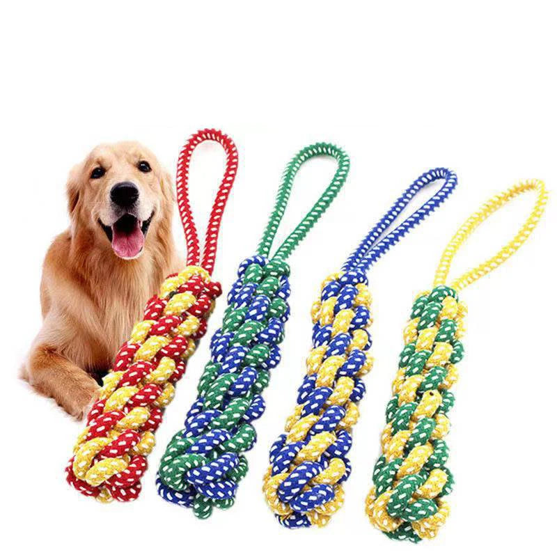 1PC Dog Toy Carrot Knot Rope