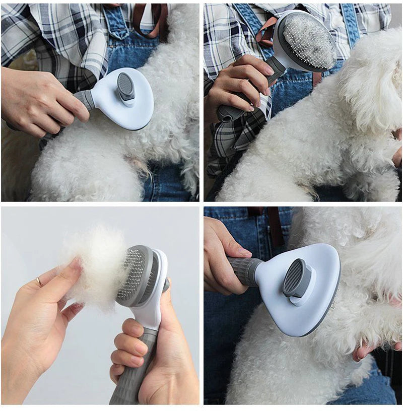 Pet Hair Remover Grooming Brush – Dogs & Cats