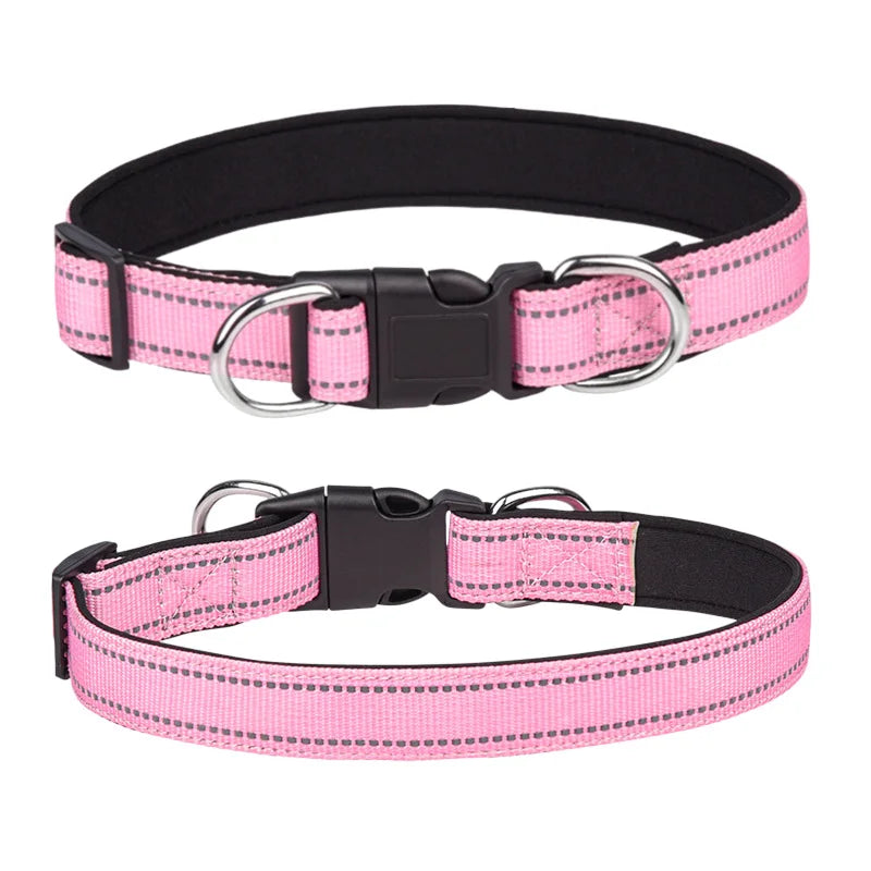 Reflective Padded Dog Collar