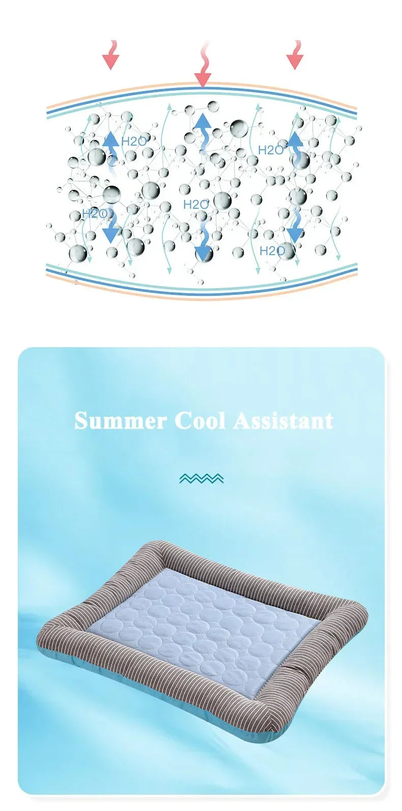Cooling Pet Bed Mat for Dogs & Cats