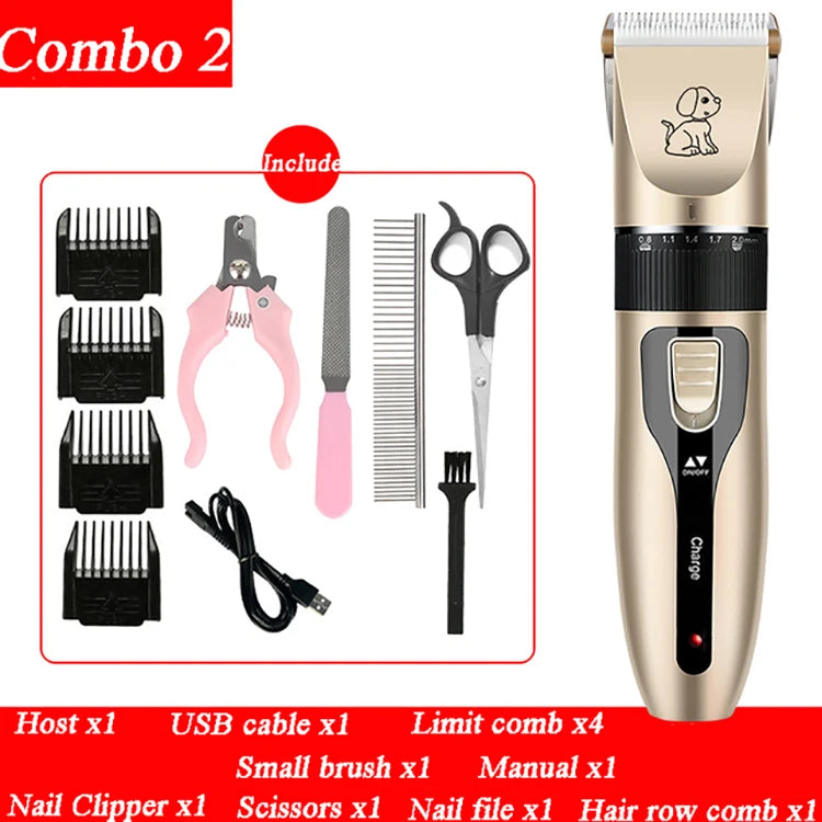 Cordless Pet Hair Clipper with Ceramic Blade