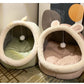 Cartoon Foldable Cat & Small Dog Bed